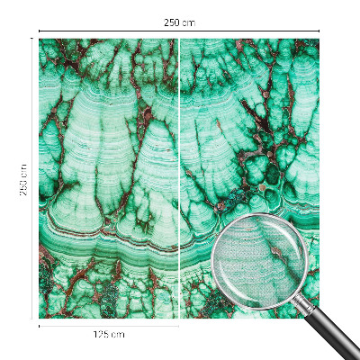 Fotomurale effetto 3D motivi verdi