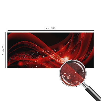 Carta da parati cameretta Vortice Rosso