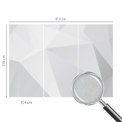 Fotomurale per bambini Triangoli grigi