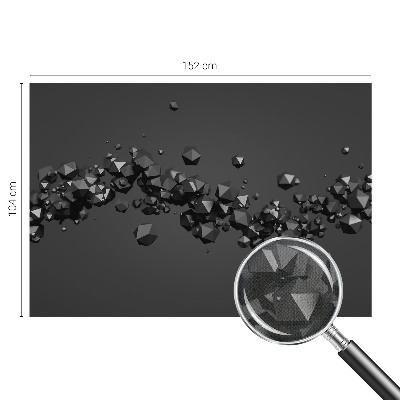 Carta da parati 3D Grumi neri