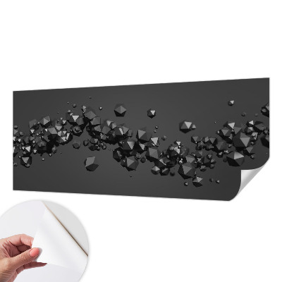 Carta da parati 3D Grumi neri