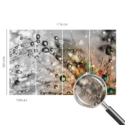 Fotomurale 3D Io metto gioielli di rugiada