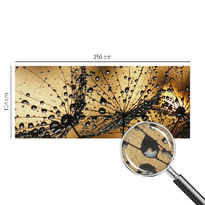 Carta da parati panoramica effetto 3D Gocce delicate