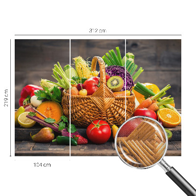 Carta da parati cameretta Ricchezza fruttata