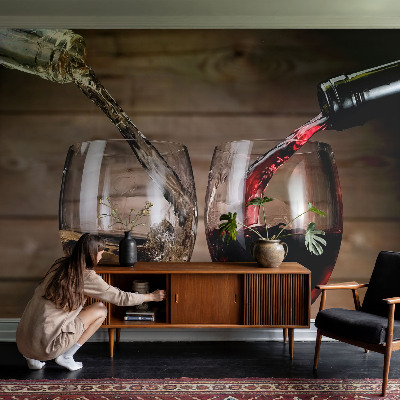 Carta da parati per cameretta Bicchieri di vino