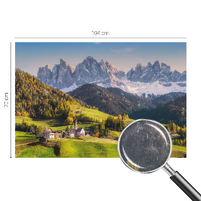 Fotomurale 3D paesaggio montano
