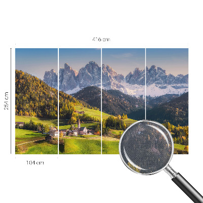 Fotomurale 3D paesaggio montano