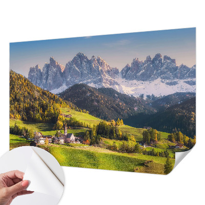 Fotomurale 3D paesaggio montano