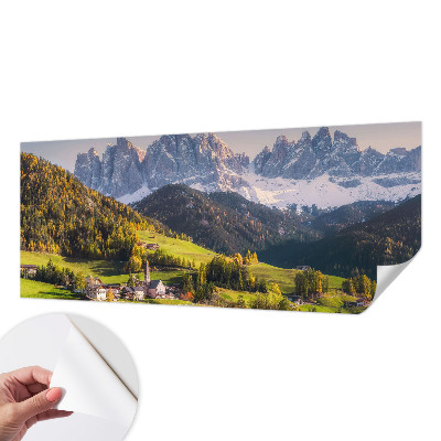 Fotomurale 3D paesaggio montano