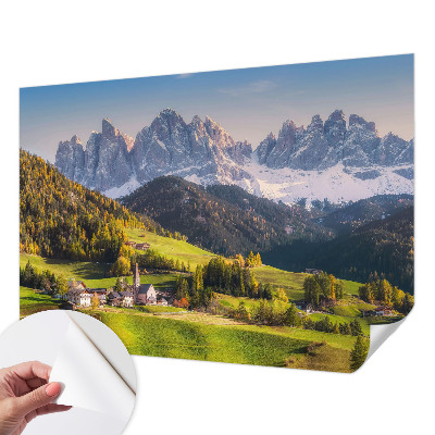 Fotomurale 3D paesaggio montano