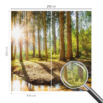 Fotomurale effetto 3D Idillio nella foresta