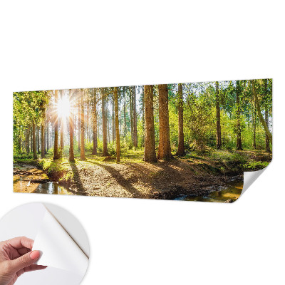 Fotomurale effetto 3D Idillio nella foresta