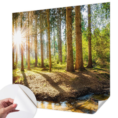 Fotomurale effetto 3D Idillio nella foresta
