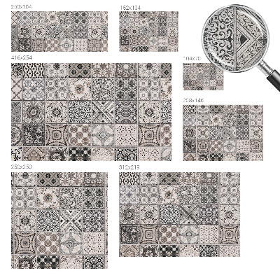 Fotomurale effetto 3D Motivi di piastrelle