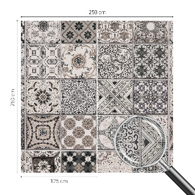 Fotomurale effetto 3D Motivi di piastrelle