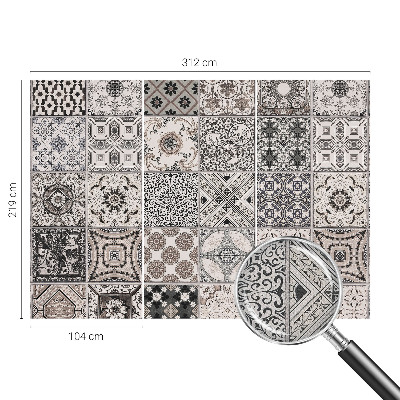 Fotomurale effetto 3D Motivi di piastrelle