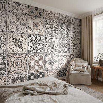 Fotomurale effetto 3D Motivi di piastrelle