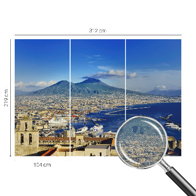Carta da parati effetto profondità Panorama costiero