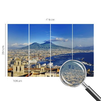 Carta da parati effetto profondità Panorama costiero