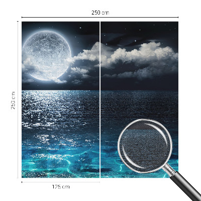 Carta da parati per cameretta Mare notturno