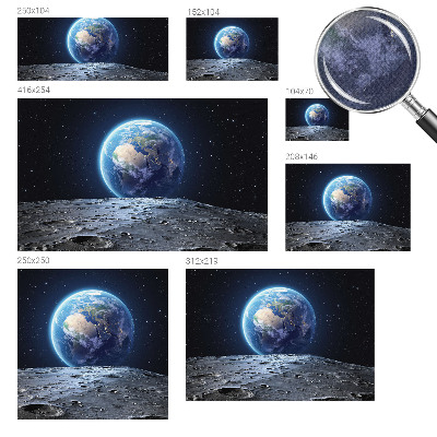 Fotomurale per cameretta Panorama cosmico