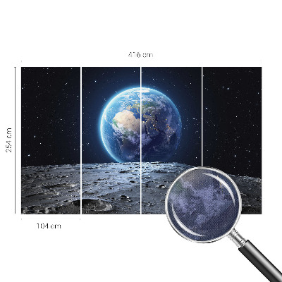 Fotomurale per cameretta Panorama cosmico