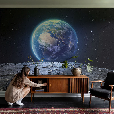 Fotomurale per cameretta Panorama cosmico