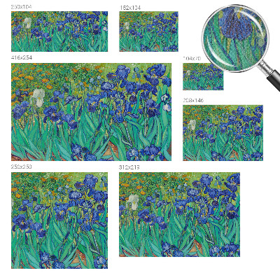 Carta da parati panoramica effetto 3D Fiori da giardino