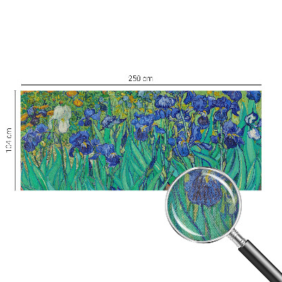 Carta da parati panoramica effetto 3D Fiori da giardino