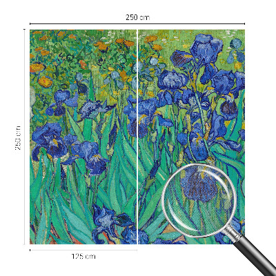 Carta da parati panoramica effetto 3D Fiori da giardino
