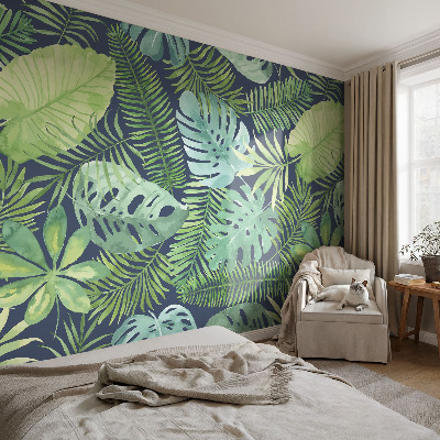 Fotomurale per cameretta Foglie tropicali