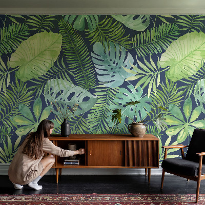 Fotomurale per cameretta Foglie tropicali