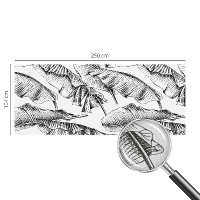 Fotomurale per bambini foglie di banana