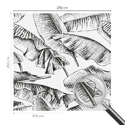 Fotomurale per bambini foglie di banana