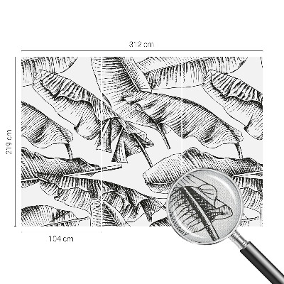 Fotomurale per bambini foglie di banana