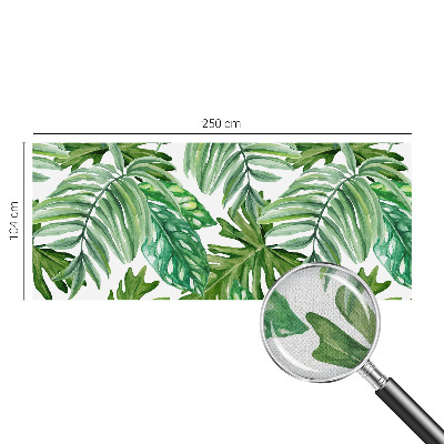 Carta da parati 3D foglie esotiche