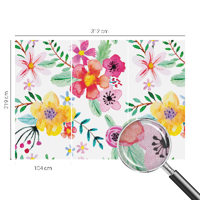 Carta da parati cameretta Freschezza floreale