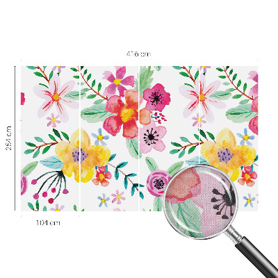 Carta da parati cameretta Freschezza floreale