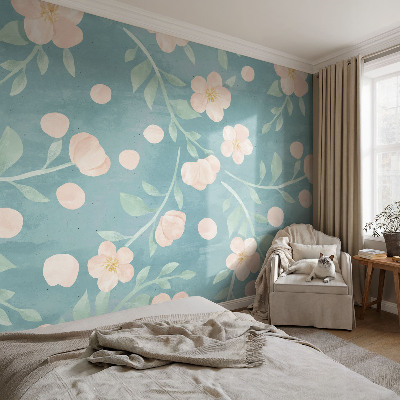 Carta da parati per cameretta Eleganza floreale
