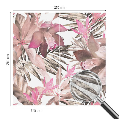 Carta da parati 3D Fiori esotici