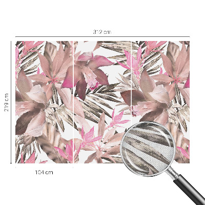Carta da parati 3D Fiori esotici