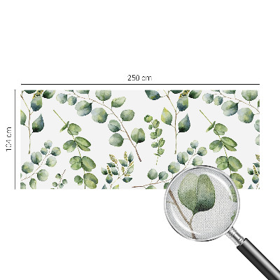 Carta da parati panoramica effetto 3D Foglie verdi