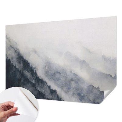 Fotomurale effetto 3D Nebbia di montagna