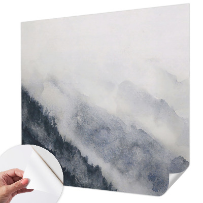Fotomurale effetto 3D Nebbia di montagna