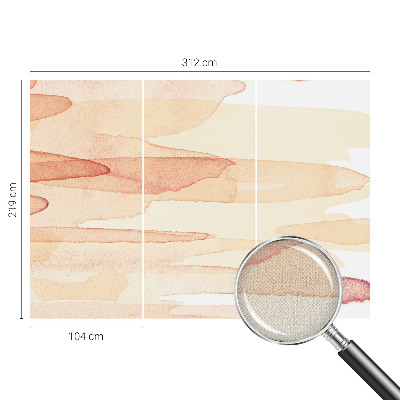 Carta da parati effetto profondità Pennellate pastello