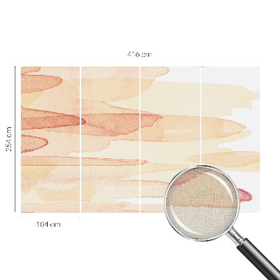 Carta da parati effetto profondità Pennellate pastello