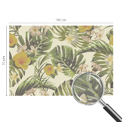 Fotomurale per cameretta flora esotica