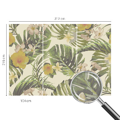 Fotomurale per cameretta flora esotica