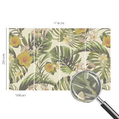 Fotomurale per cameretta flora esotica
