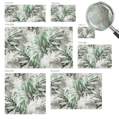 Fotomurale adesivo Foglie ad acquerello